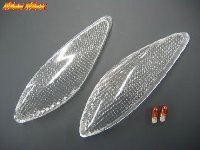Winker Lens Set, Front, Clear, Grand Axis (SB01J/SB06J)
