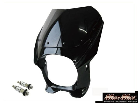 180φビキニカウル/8mm ボルト付き ブラック 汎用