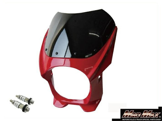 180φビキニカウル/8mm ボルト付き レッド 汎用