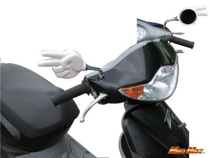 Janken Mini Mirror 8mm Pearl White Right Side