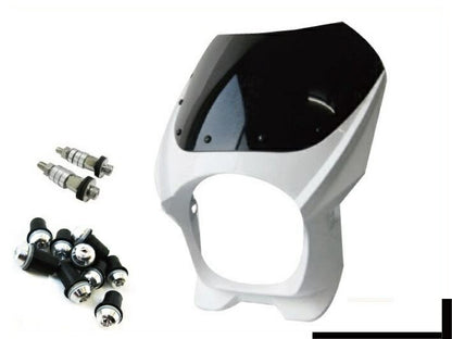 ビキニカウル 180φ M8取付けボルト/スクリーンボルトシルバー付属 ホワイト 汎用