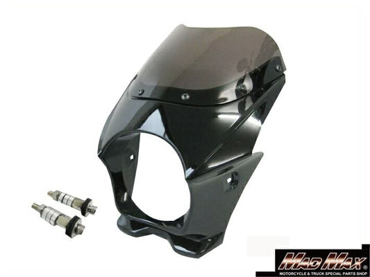 130φビキニカウル 8mmボルト付き ブラック 汎用