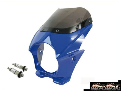 130mm Bikini Cowl with 8mm Bolts, Blue, Universal