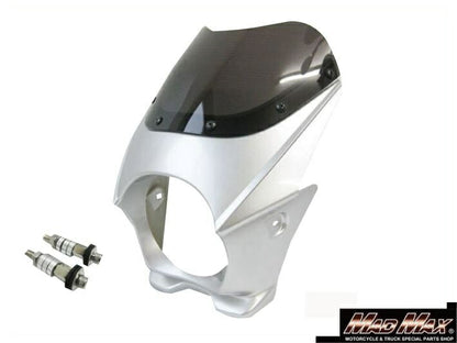 130mm Bikini Cowl with 8mm Bolts, Silver, Universal Fit