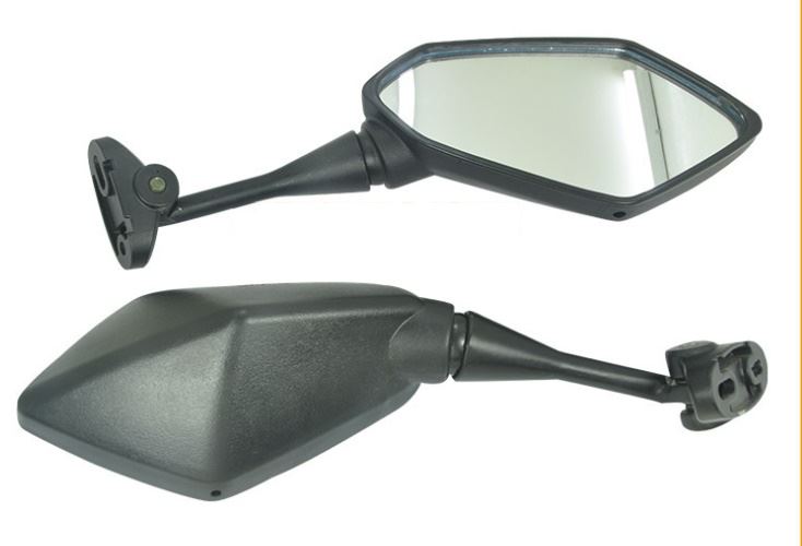 カウルミラー ブラック スクエア 汎用 左右セット