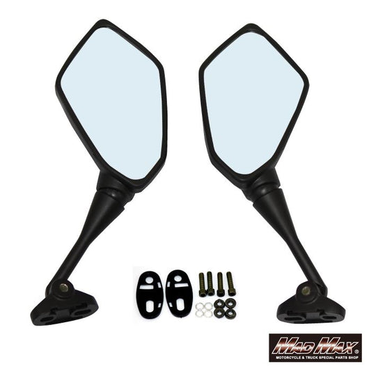 カウルミラー カーボン調 スクエア 汎用 左右セット