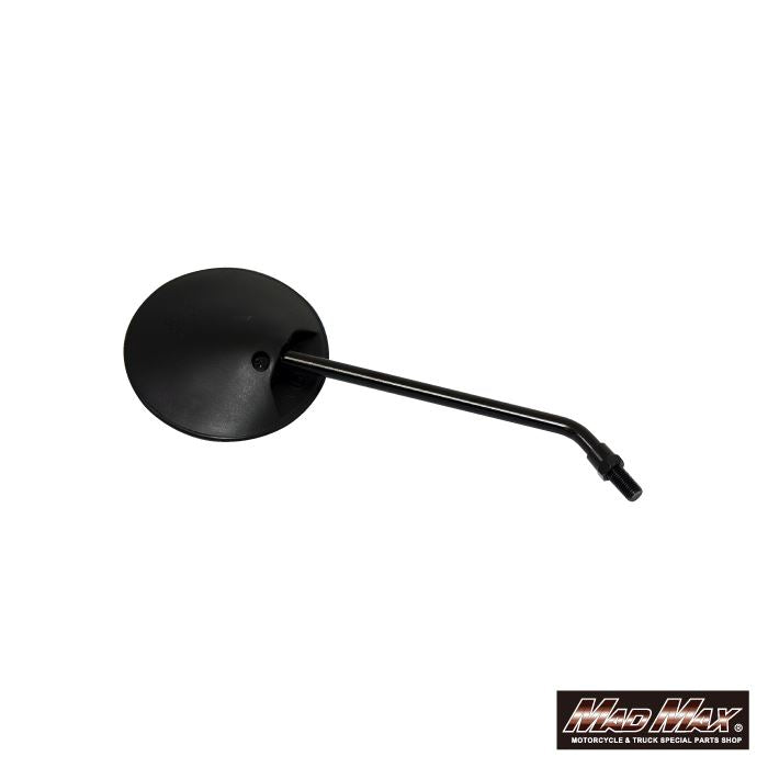 Round Mirror 10mm Black Universal Left/Right 2pcs