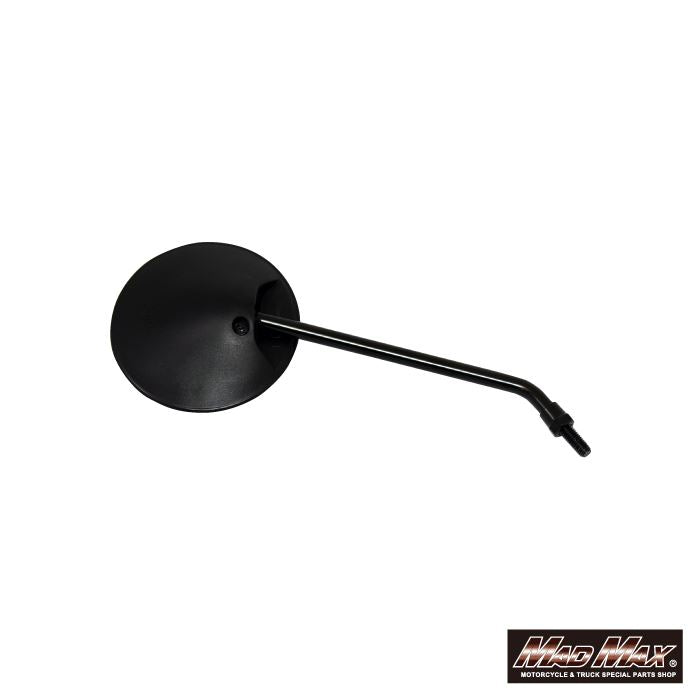 丸形ミラー 8mm ブラック 左右共通 汎用 1本入り