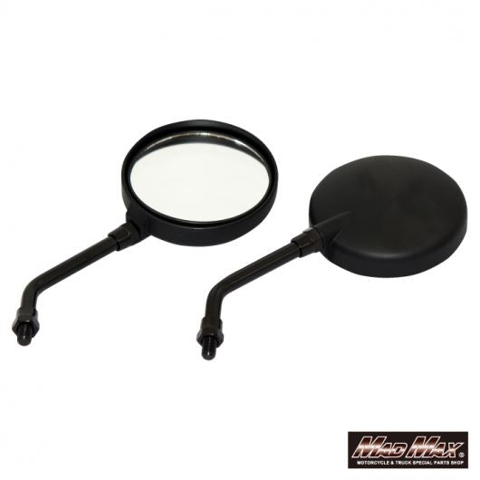 Z2 Type Mirror, Short Stem, 10mm, Black, Universal (for right-hand thread vehicles), 2 pcs.