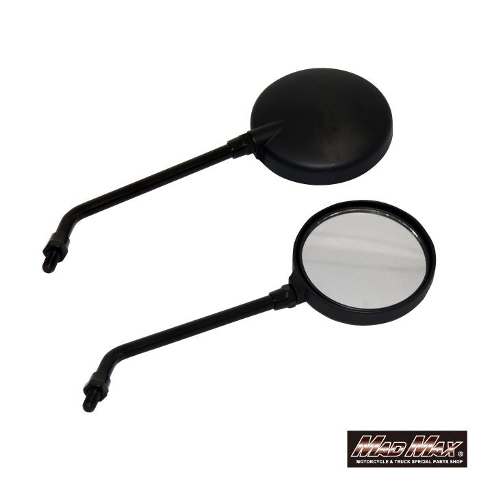 Z2 Type Mirror, Long Stay, 10mm, Black, Universal (for clockwise threaded vehicles), 2 pcs.