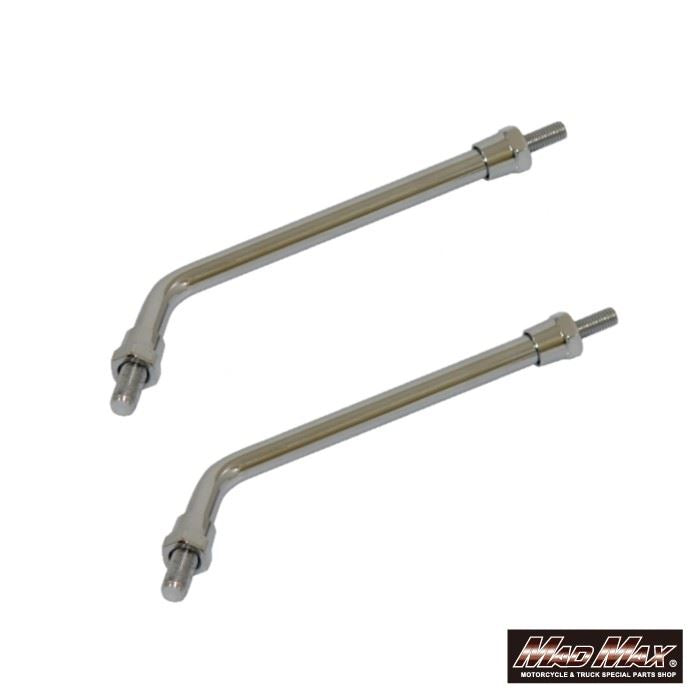 Z2 Type Long Mirror Stay 10mm Chrome Universal 2 pcs.