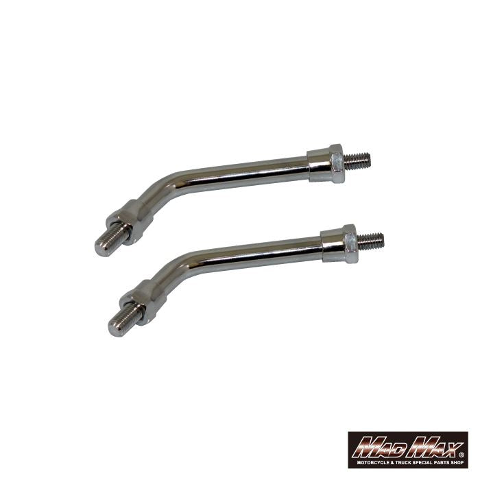 Z2タイプ ショートミラーステー 10mm メッキ 汎用 2本入り