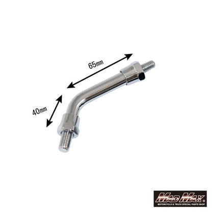 Z2 Type Mirror - Repair/Replacement - Very Short Stem - 10mm - Chrome - Universal - 1 pc.