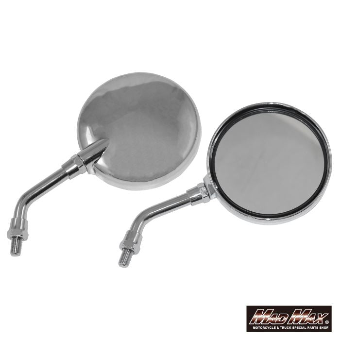 Z2タイプミラー ベリーショートステー 10mm メッキ 左右共通 汎用(正ネジ車) 2本入り