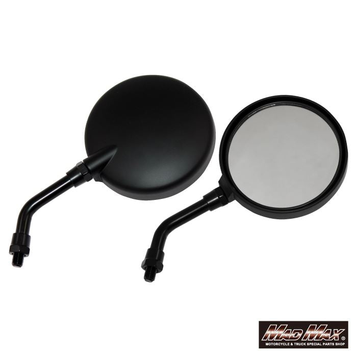 Z2タイプミラー ベリーショートステー 10mm ブラック 左右共通 汎用(正ネジ車) 2本入り