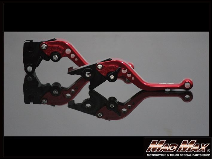 CNC Machined Aluminum Short Lever Set Red Ninja 250R/250TR