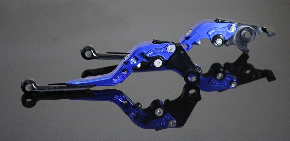 CNC 可倒式アジャスタブルレバーセット ブルー グロム CBR250R