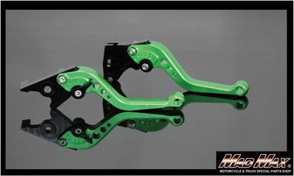 6-Position Adjustable Billet Short Levers Green Z125 PRO