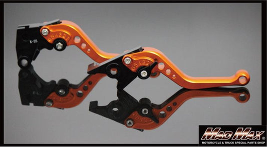 6-Position Adjustable Billet Short Levers Orange Z125 PRO