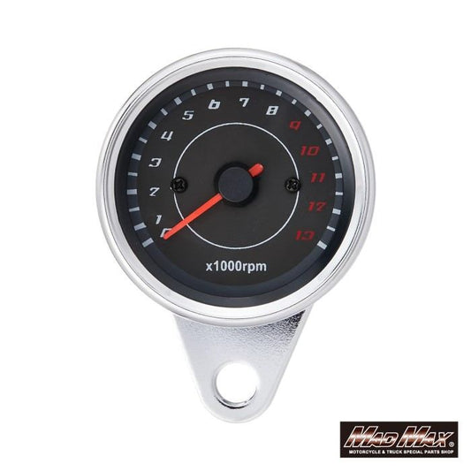 電気式 LEDタコメーター 13000回転 幅66×高さ55mm 汎用(12V専用)