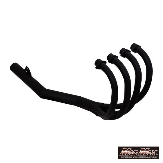 手曲げ風 ショート管マフラー ツヤ消しブラック ZRX400