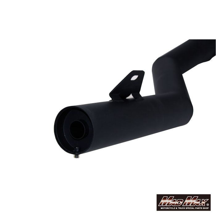 手曲げ風 ショート管マフラー ツヤ消しブラック ZRX400