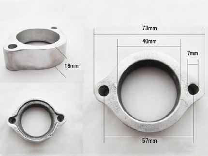 マフラーフランジ&割りカラーセット 1台分 ゼファー400/カイ Z400FX/Z400GP/GPZ400F