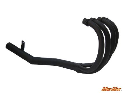 手曲げ風 ショート管マフラー ツヤ消しブラック XJR400/R(4HM)