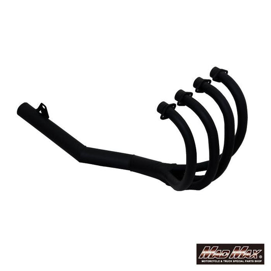 手曲げ風 ショート管マフラー ツヤ消しブラック ZRX400