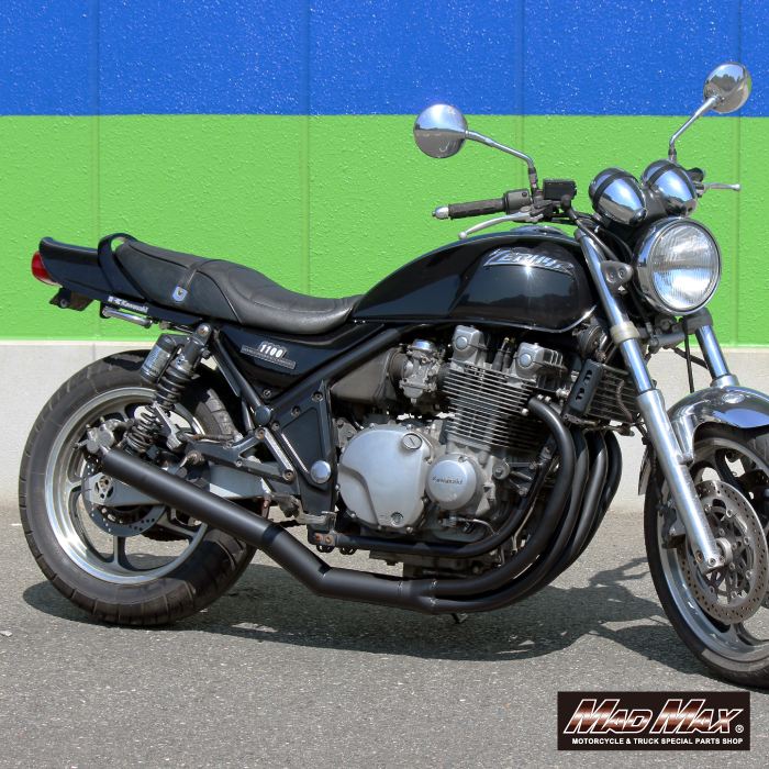 ショート管マフラー ブラック ゼファー1100/RS