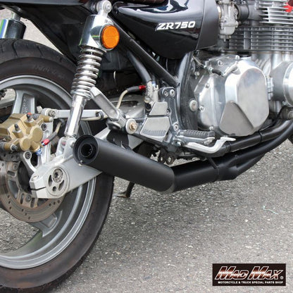 Hand-Bent Style Short Exhaust Black for Kawasaki Zephyr 750/RS