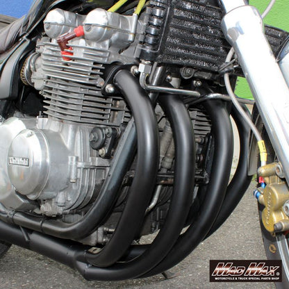 Hand-Bent Style Short Exhaust Black for Kawasaki Zephyr 750/RS