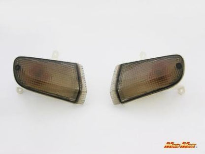 Genuine Type Turn Signal, Front, Smoked, Left and Right Set, Lead 50/90