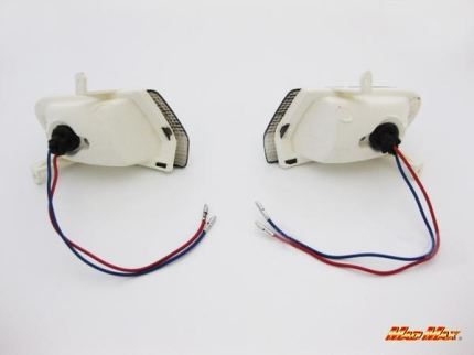 Genuine Type Turn Signal, Front, Smoked, Left and Right Set, Lead 50/90