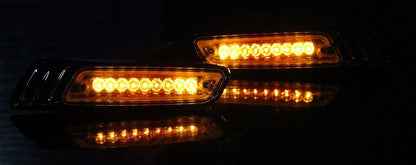 9x SMD Laurel Turn Signal Chrome/Orange 45x185x23mm (H/W/D) Universal (12V only)