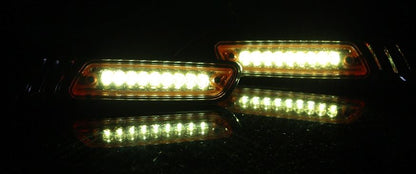 9 SMD Laurel Turn Signal Black/Clear 45x185x23mm Universal (12V only)
