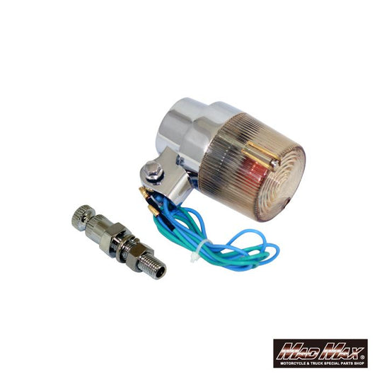 丸型ヨーロピアンウインカー 取付ステー(ショート)付 黄ばみ 1個 汎用