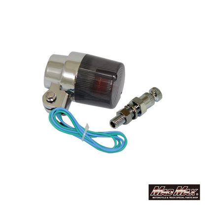 丸型ヨーロピアンウインカー 取付ステー(ショート)付 スモーク 1個 汎用