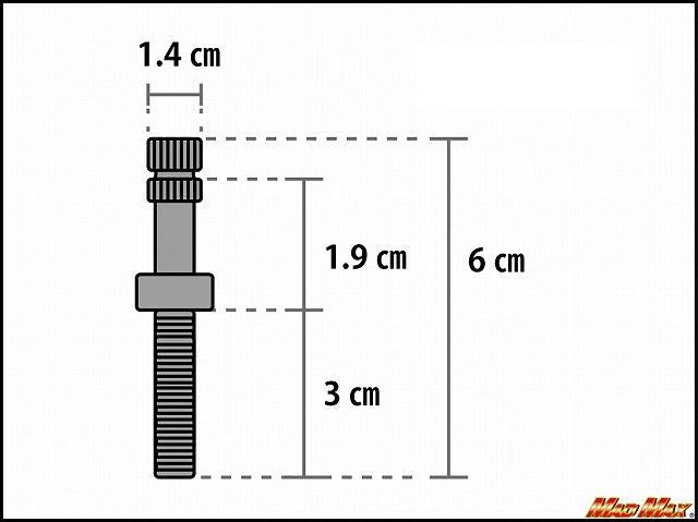 丸型ミニヨーロピアンウインカー M10×60mm/取付ステー付 シルバー/オレンジ 4個セット 汎用