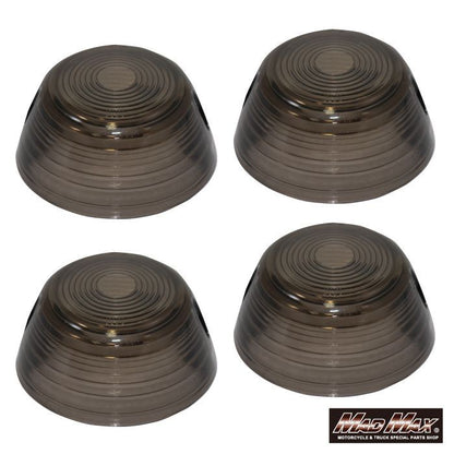 Genuine Type Turn Signal Lenses, Stamped, Smoked, Set of 4, CB400/CB750four