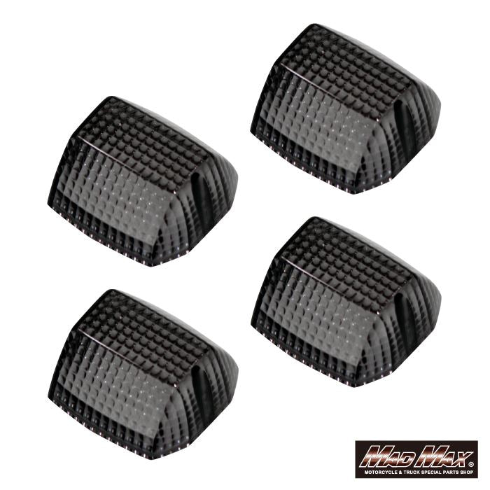 Turn Signal Lenses, Smoked, Set of 4, ZRX400 GPZ900R