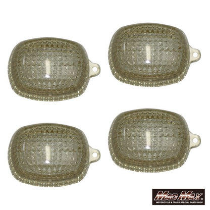 Turn Signal Lenses, Yellowed, Set of 4, Balius W400/W650