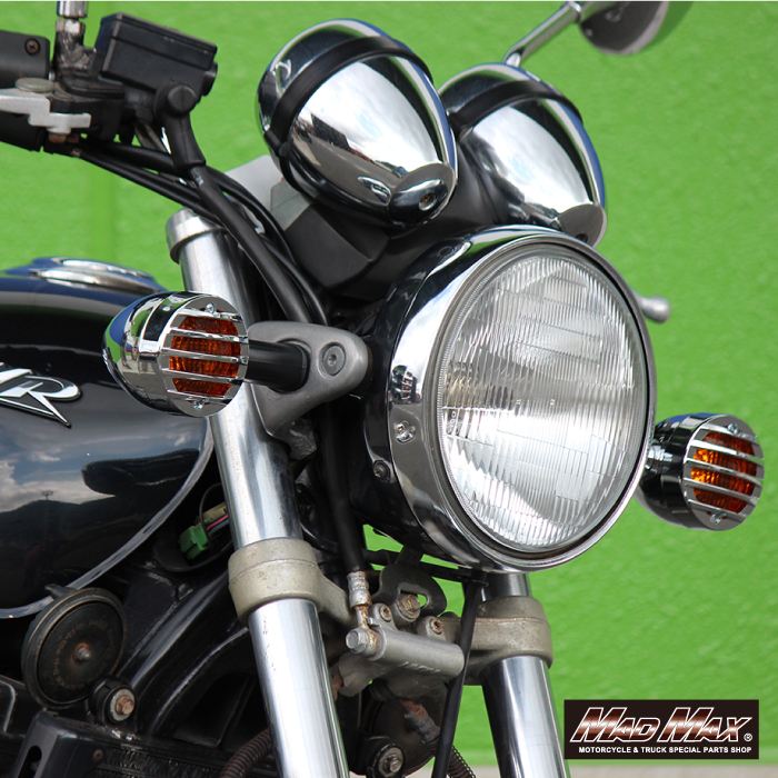 ウインカーガーニッシュ メッキ 2個セット ゼファー400/カイ ゼファー750/RS