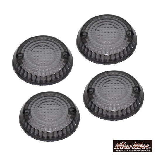 ウインカーレンズ スモーク 4個セット ゼファー400/750/1100