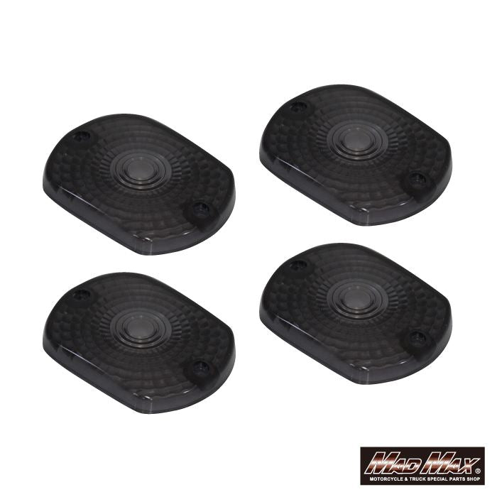 ウインカーレンズ スモーク 4個セット Z400FX Z1000MK