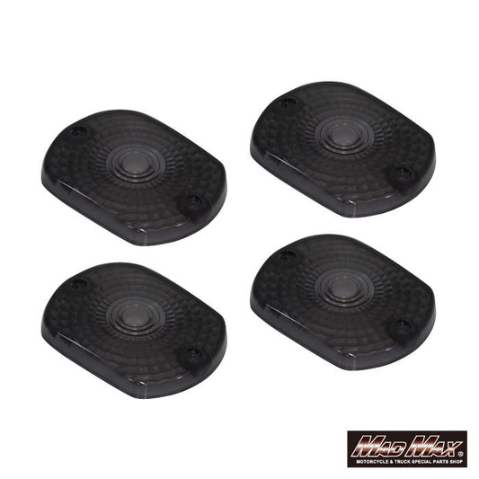 ウインカーレンズ スモーク 4個セット Z400FX Z1000MK