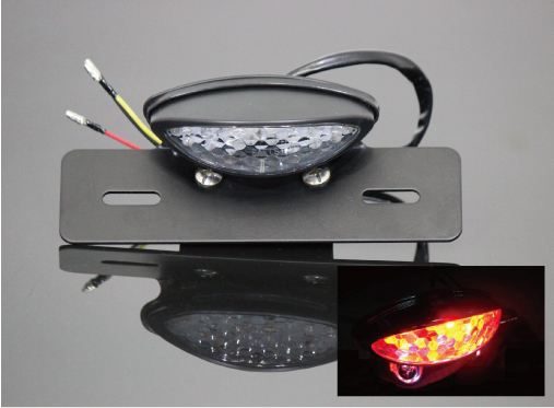 LEDスネークアイテールランプASSY ブラック 汎用(12V車用)