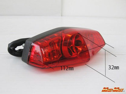 LED Lucas Tail Light, Red, Universal (for 12V vehicles)
