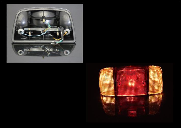 Genuine Type Tail Lamp Assy Red/Clear CBX400F/CBX550F
