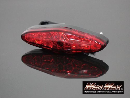 LED Tail Slim Cat-Eye Tail Lamp Red Overall width 117 x Height 35 x Depth 33mm Universal (for 12V vehicles)